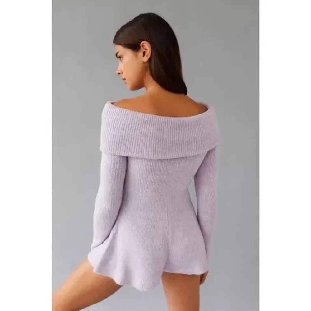 Urban Outfitters - Grace Off-The-Shoulder Romper NWOT Sz:S - Picture 3 of 5